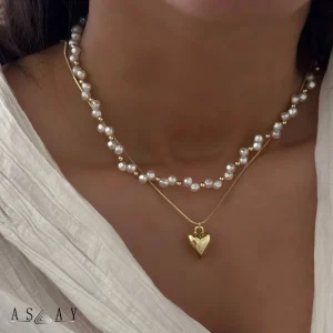 گردنبند مرواریدی دولاین